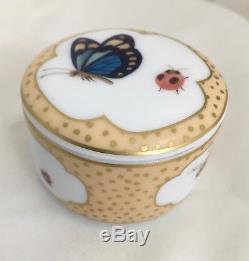 Tiffany & Co LIMOGES FRANCE Trinket Box Butterfly Ladybug Bee Porcelain Jewelry