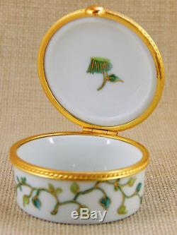 Tiffany & Co. Le Tallec Hinged Box Green and Gold Vines Siam camaieu Vert
