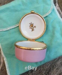 Tiffany & Co. Le Tallec Limoges Box Ballet Slippers Lavender Gold