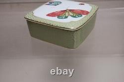 Tiffany & Co. Limoges Butterflies & Lady Bug Porcelain Limoges Trinket Box 2000