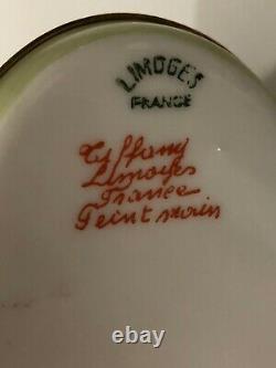 Tiffany & Co Limoges France Hand Painted Bunny Rabbit Porcelain Trinket Box