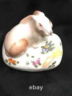 Tiffany & Co Limoges France Rabbit Trinket Box Vintage