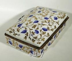 Tiffany Co Private Stock Trinket Box Le Tallec Limoges 1974 Grapes on White