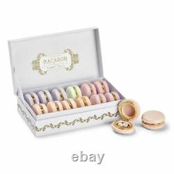 Two's Company Set of 12 Macaron Limoges Trinket Boxes in Display Box