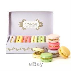 Two's Company Set of 12 Macaron Limoges Trinket Boxes in Display Box