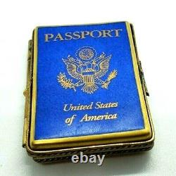 United States Passport Limoges box