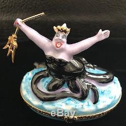 Ursula The Sea Witch the Little Mermaid ARTORIA LIMOGES PEINT MAIN DISNEY