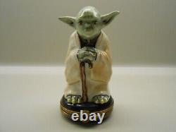 VERY RARE Authentic Limoges Box France Yoda Official Star Wars Rochard