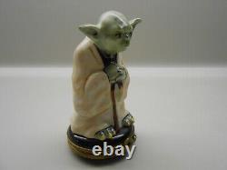 VERY RARE Authentic Limoges Box France Yoda Official Star Wars Rochard