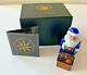 Very Rare Radko Limoges 1998 Toy Chest Santa Blue Santa Claus Trinket Box New