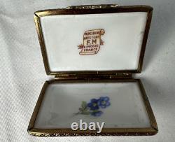 VINTAGE LIMOGES PORCELAIN HAND PAINTED TRINKET BOXES Lot Of 5 Peint Main