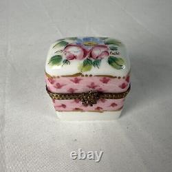 VINTAGE LIMOGES PORCELAIN HAND PAINTED TRINKET BOXES Lot Of 5 Peint Main