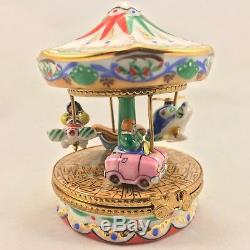 Vintage 1999 Limoges Carousel / Merry-Go-Round Trinket Box by Sinclair #14/500