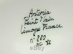 Vintage Artoria Limited Limoges France Jack Russell Terrier on Oval Trinket Box