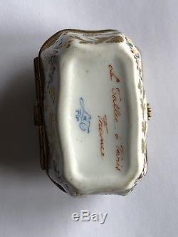 Vintage Atelier Camille Le Tallec Limoges Porcelain Trinket Box 1967