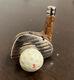 Vintage Driver With Golf Ball Limoges Box Retired Signed? Nice