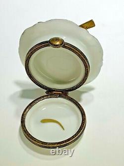Vintage Eximious Paint Main France Limoges Pears on Plate Trinket Box