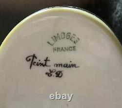 Vintage French Porcelain Box FRANCE LIMOGES Dog Cavalier Collectors Dog Lovers