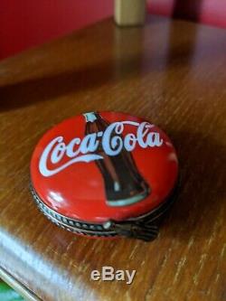 Vintage LIMOGES BOX Coca Cola RARE COLLECTIBLE France 1998 62/1000 Coke Bottle