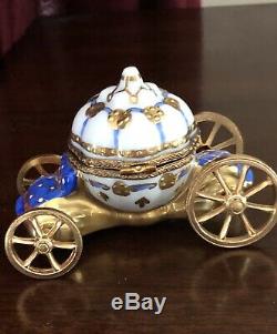 Vintage LIMOGES ROCHARD Porcelain Cinderella Coach/Carriage & Slipper France