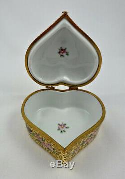 Vintage Le Tallec Trinket Box, Heart Shape