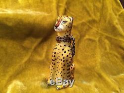 Vintage Limoges 1980's CHEETAH BOX-HAND-PAINTED COLLECTIBLE