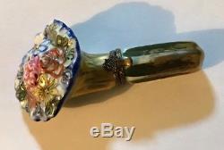Vintage Limoges Flower Trinket Box Case Holder Peint Mein Colorful Hard to Find