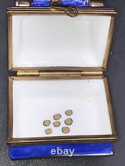 Vintage Limoges France Peint Main Jackpot Slot Machine Trinket Box