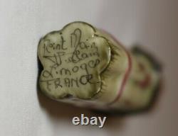 Vintage Limoges France porcelain Peint Mein figural asparagus pill trinket box