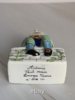 Vintage Limoges Humpty Dumpty Hinged Trinket Box Limited Edition Artoria