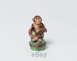 Vintage Limoges Monkey Trinket Box
