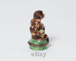 Vintage Limoges Monkey Trinket Box