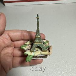 Vintage Limoges Peint Main Eiffel Tower Trinket Box