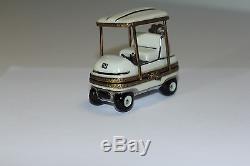 Vintage Limoges Porcelain Box Golf Cart Limited Ext Collectibles