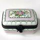 Vintage Limoges Porcelain Trinket Box Peint Main Limoges France Hinged