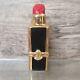 Vintage Limoges Red Lipstick Trinket Box Peint Main France W Gold Gilding Signed