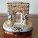 Vintage Limoges Rochard Arc Dtriomphe Trinket Box Hinged Porcelain