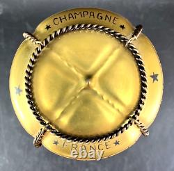 Vintage Limoges Trinket Box Hand Painted Champagne Cork France Peint main