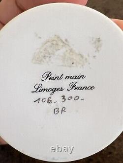 Vintage Limoges wedding cake Porcelain box Habdpinted In France