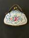 Vintage Studio Collection Limoges Trinket Box Purse Handbag Flower Patt