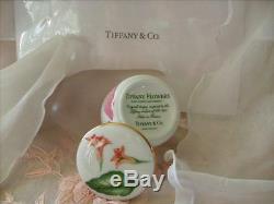 Vintage Tiffany & Co. Limoges Floweres Collection Porcelain Box