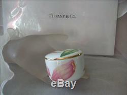 Vintage Tiffany & Co. Limoges Floweres Collection Porcelain Box
