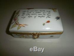 Vintage Tiffany & Co Limoges Hand Painted Trinket Box