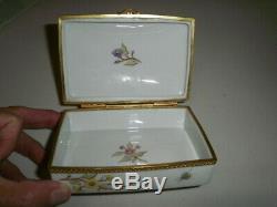 Vintage Tiffany & Co Limoges Hand Painted Trinket Box