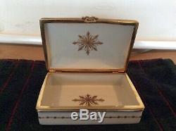 Vintage Tiffany Private Stock Ceramic Box Signed & Numbered Hand Painted France