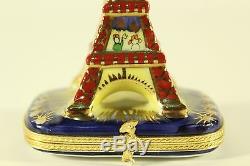 Vtg Peint Main Limited Edition EIFFEL TOWER TRINKET BOX Jacques Numbered 27/500