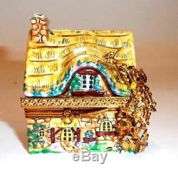 Yellow Cottage House Limoges Box