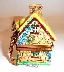 Yellow Cottage House Limoges Box